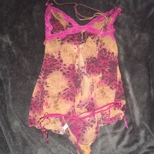 Victoria’s Secret Leopard print lingerie set